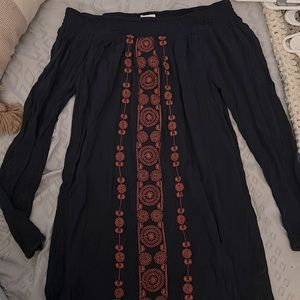 Aeropostale off the shoulder mini dress w/ long sleeves.